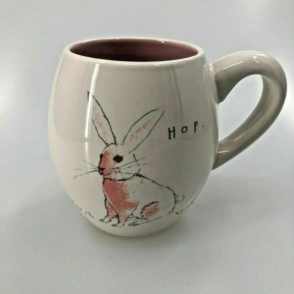 Rae Dunn Other - Rae Dunn Easter Hop Bunny Rabbit Mug Tea Cup Pink